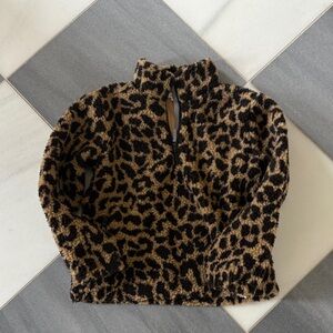 Crewcuts Tan and Black Fleece Jacket